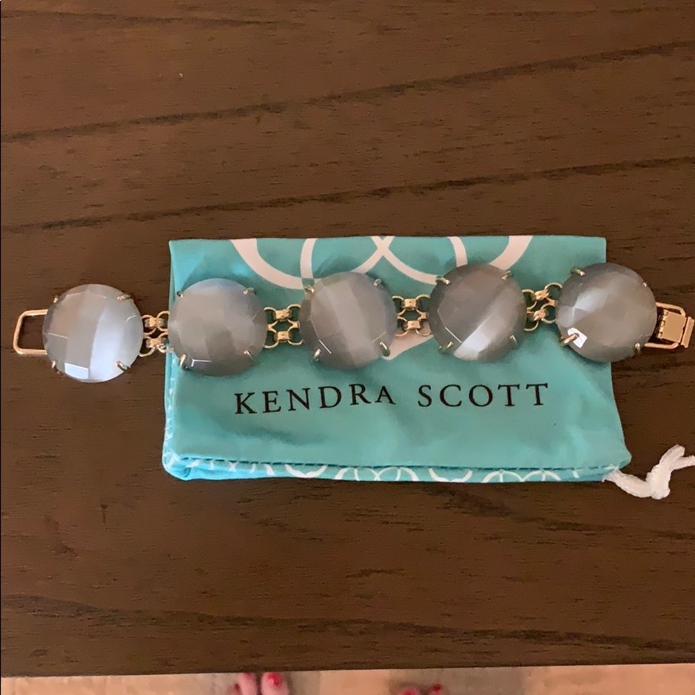 Kendra Scott gold and grey bracelet